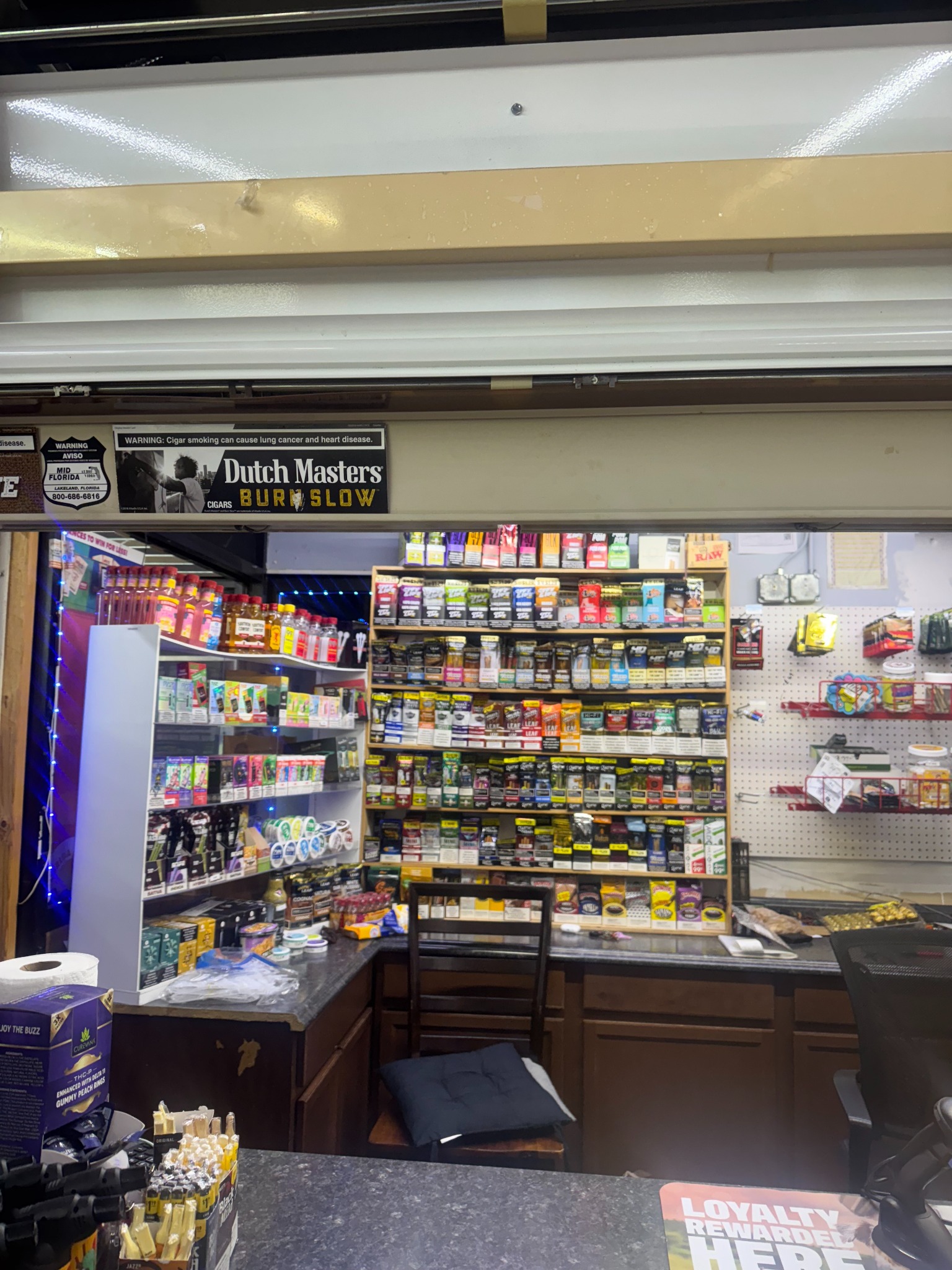 Front counter and checkout area